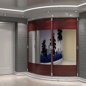радиусный шкаф в прихожую фото 007