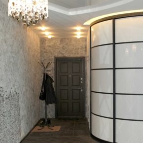 радиусный шкаф в прихожую фото 008